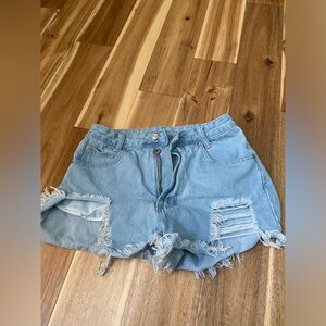 Ripped Jean shorts